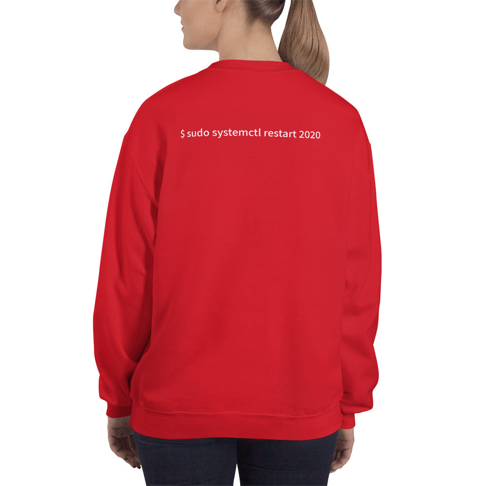 $ sudo systemctl restart 2020- Unisex Sweatshirt (with back design) by DarkByteGear