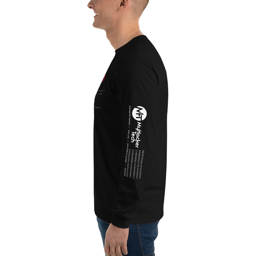 Hacker v3 - Men’s Long Sleeve Shirt by DarkByteGear