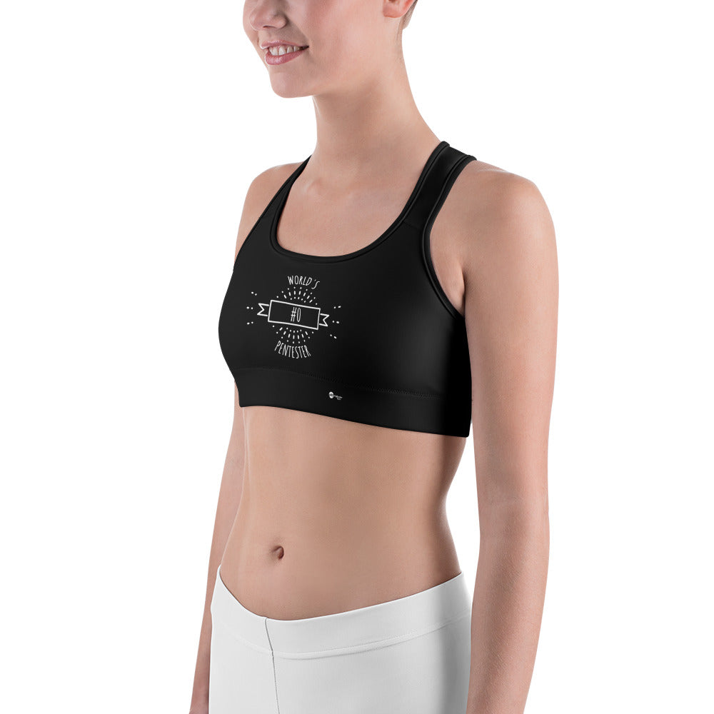 World's #0 Pentester- Sports bra by DarkByteGear