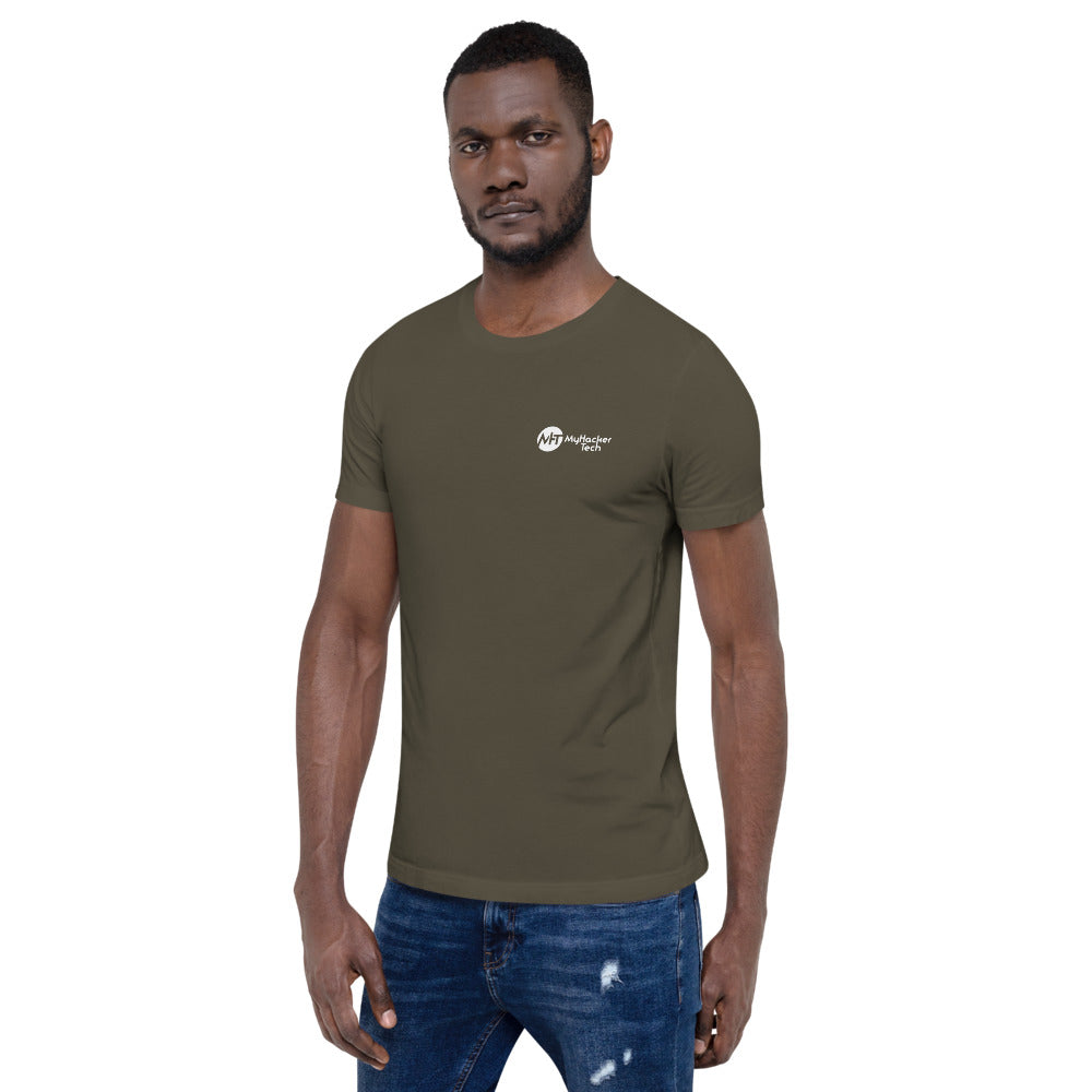 $ sudo systemctl restart 2020 - Short-Sleeve Unisex T-Shirt (with back design) by DarkByteGear