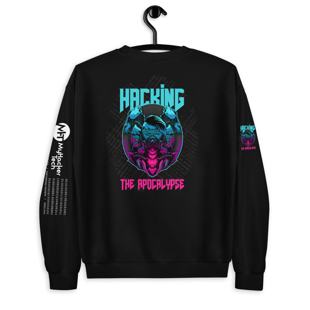 Hacking the apocalypse v2 - Unisex Sweatshirt by DarkByteGear