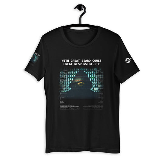 With Great Beard Comes Great Responsibility - Short-Sleeve Unisex T-Shirt by DarkByteGear