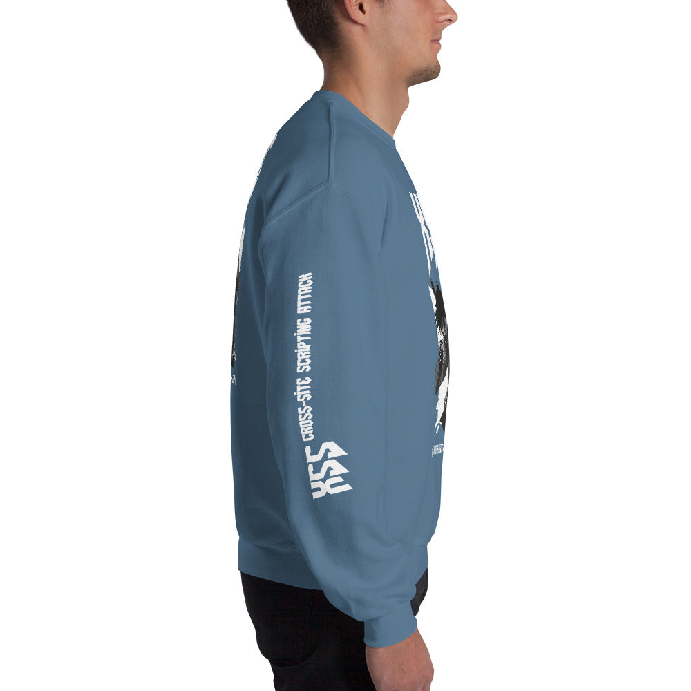XSS cross-site scripting attack - Unisex Sweatshirt by DarkByteGear