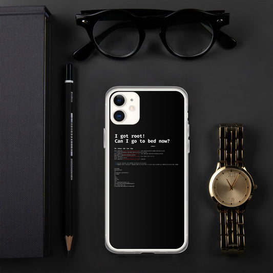 I got root! Can I go to bed now? - iPhone Case by DarkByteGear