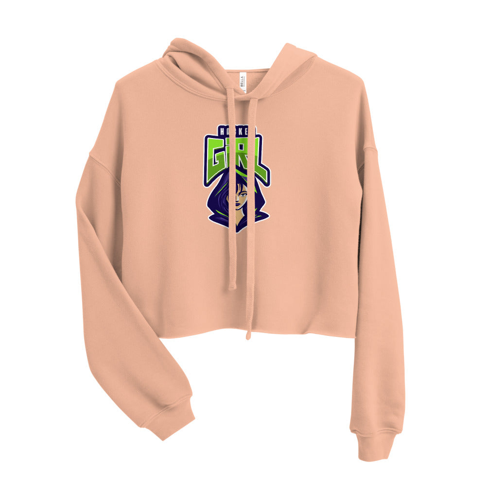 Hackergirl v.1 - Crop Hoodie by DarkByteGear