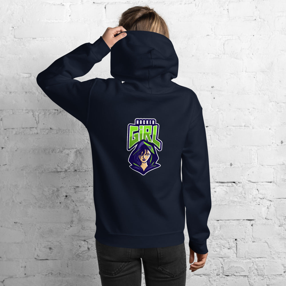 Hackergirl v.1 - Unisex Hoodie by DarkByteGear