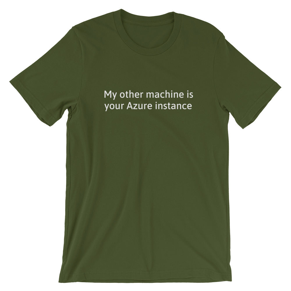 My other machine - Short-Sleeve Unisex T-Shirt (white text) by DarkByteGear