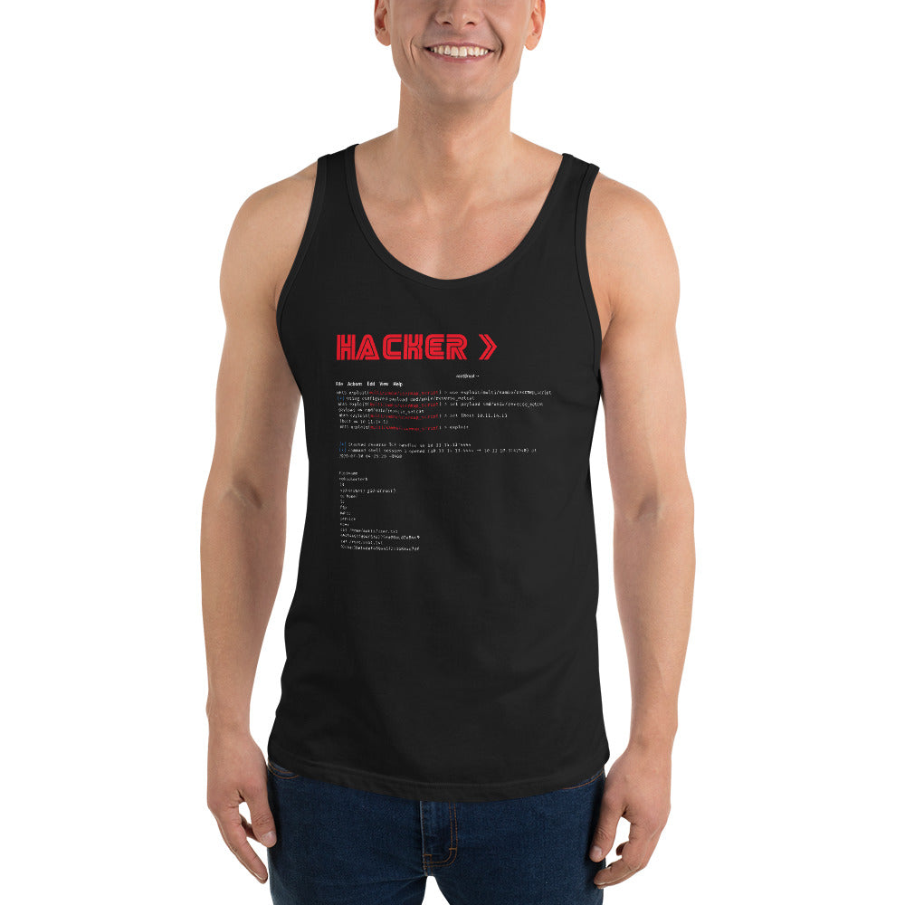 Hacker v3 - Unisex Tank Top by DarkByteGear