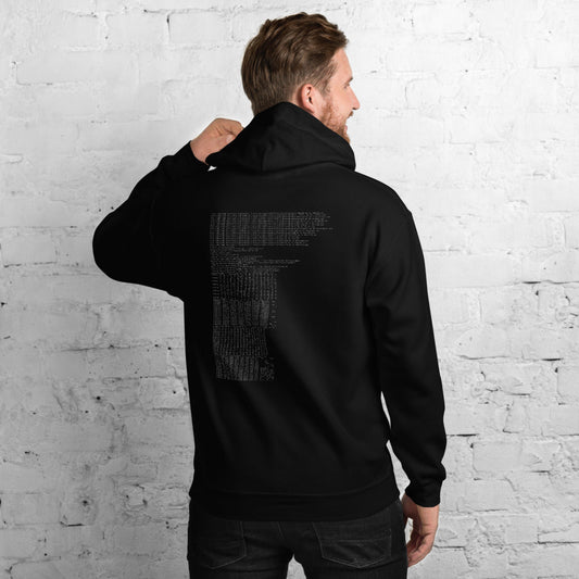 Hex dump -Unisex Hoodie by DarkByteGear