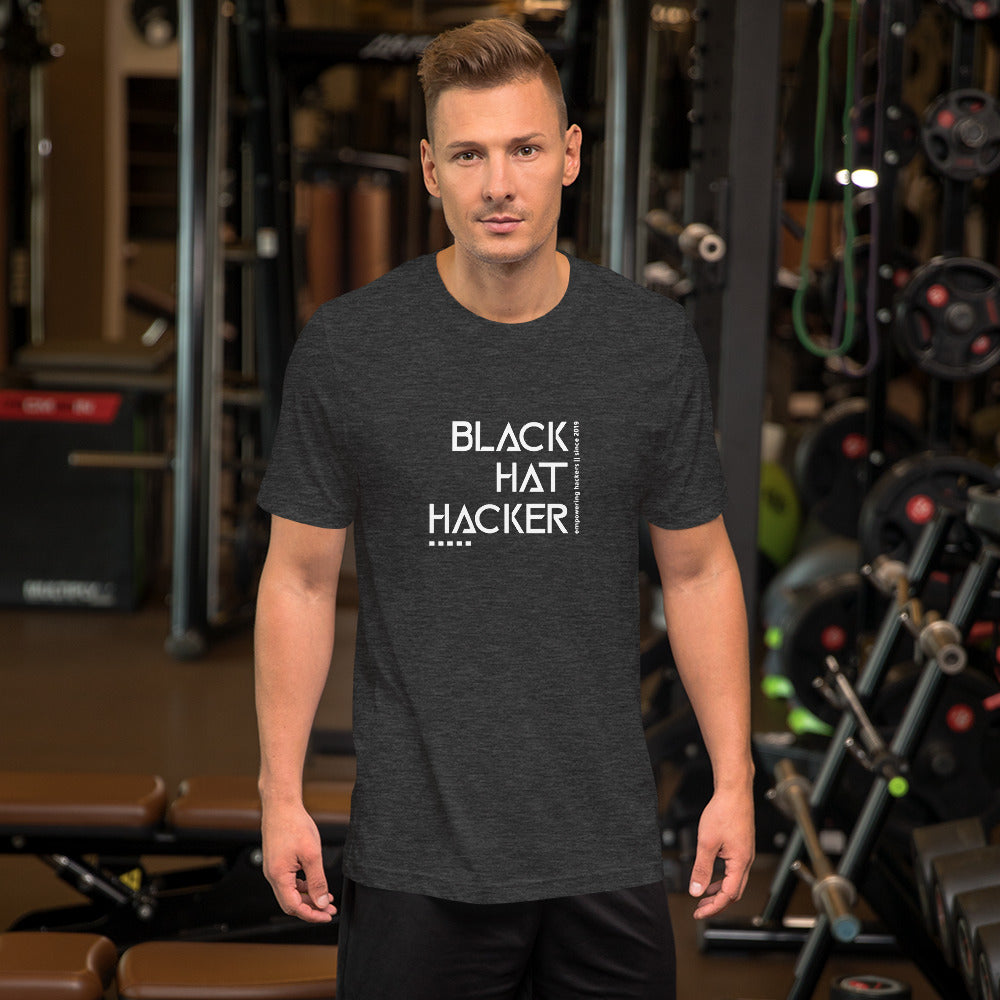Black Hat Hacker v1 - Short-Sleeve Unisex T-Shirt by DarkByteGear