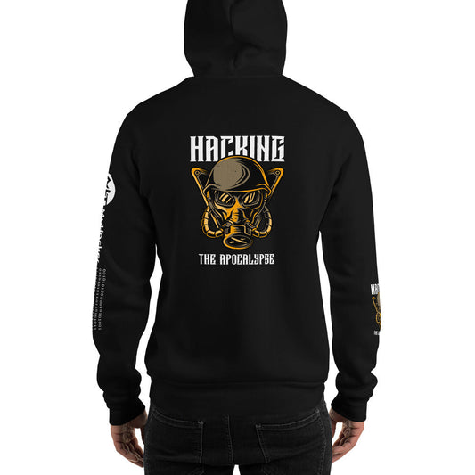 Hacking the apocalypse - Unisex Hoodie (with all sides design) by DarkByteGear
