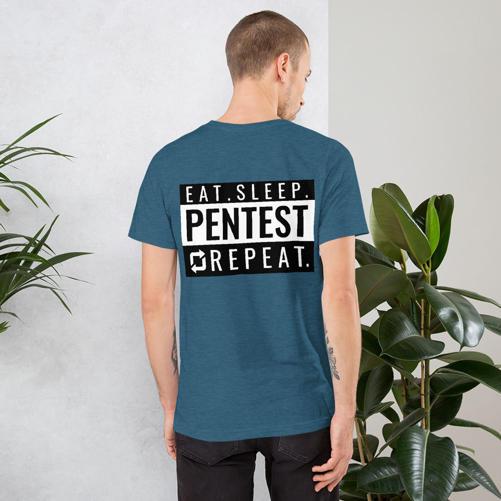 Eat sleep pentest repeat - Short-Sleeve Unisex T-Shirt by DarkByteGear