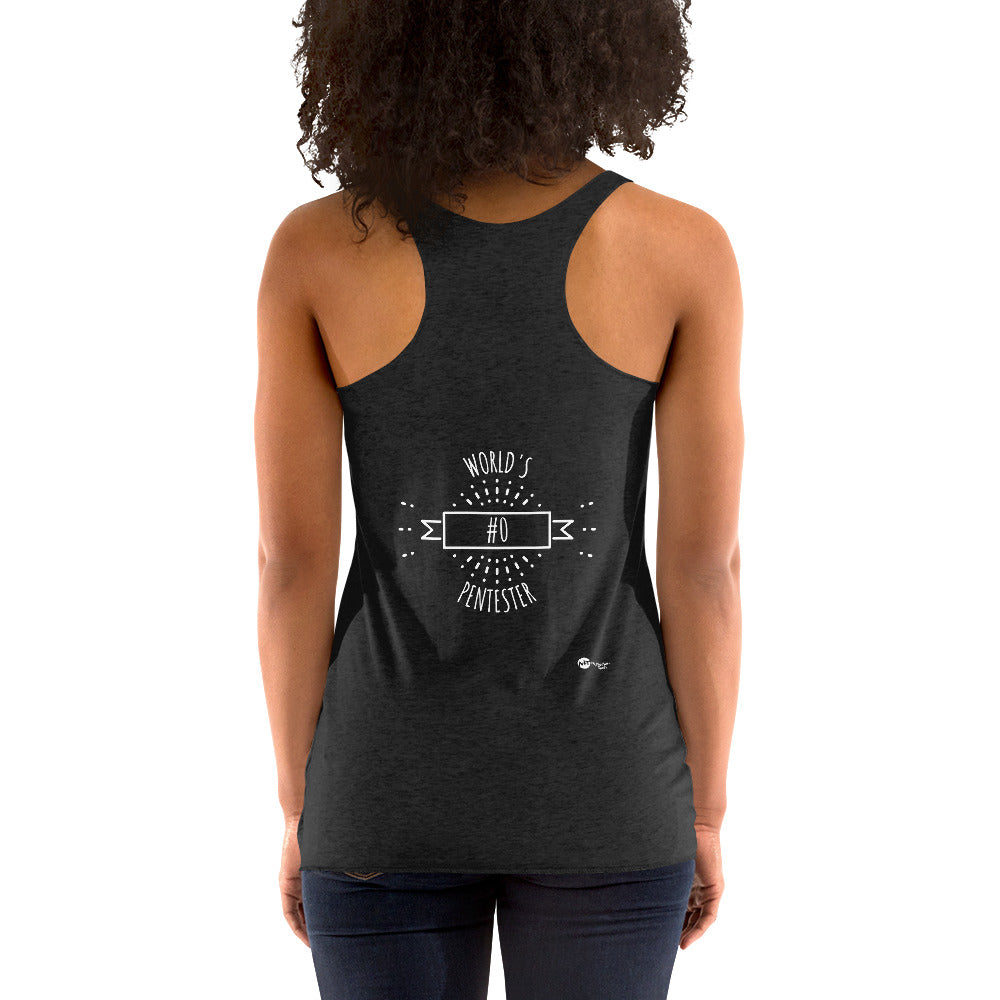 World's #0 Pentester- Women's Racerback Tank by DarkByteGear