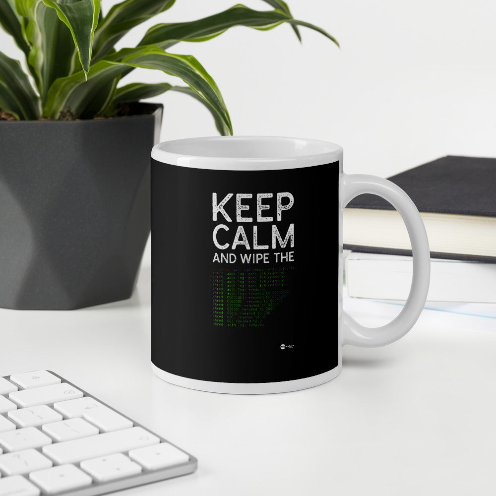 Keep Calm and wipe the logs - Mug by DarkByteGear