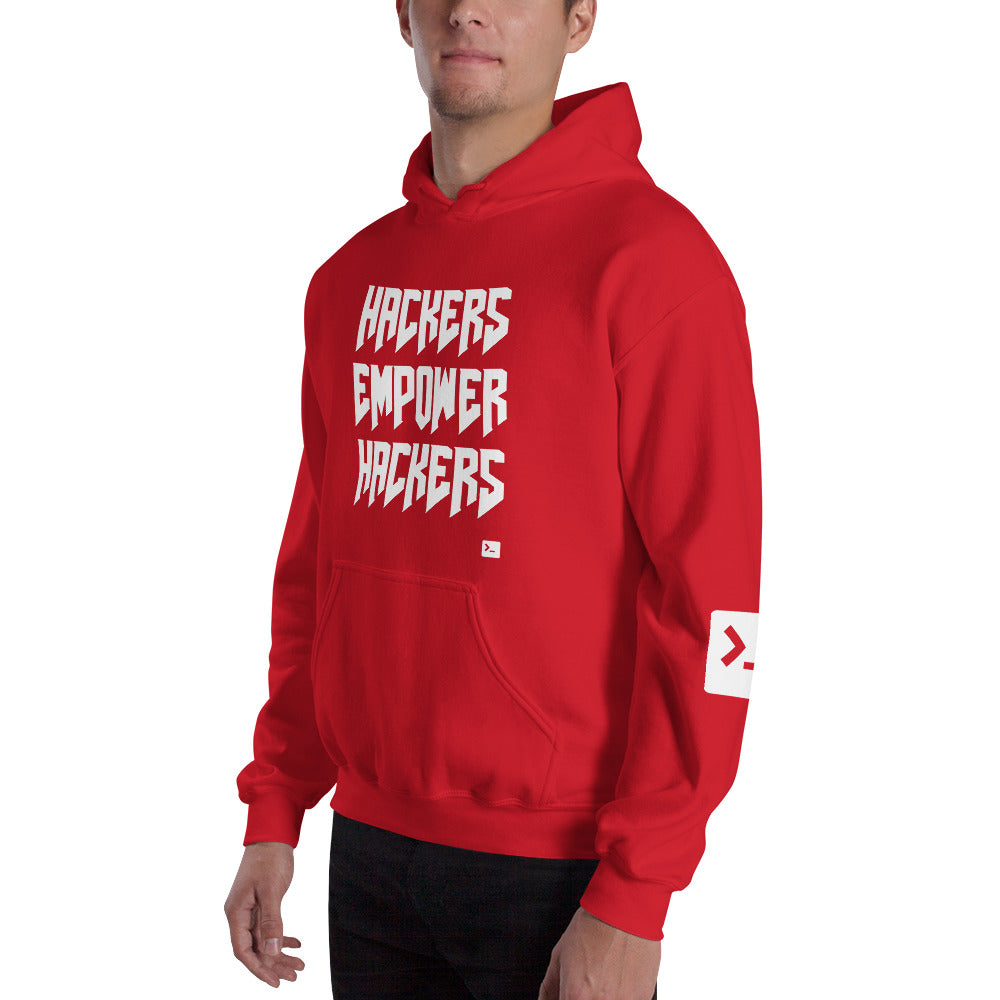 Hackers empower hackers - Unisex Hoodie by DarkByteGear