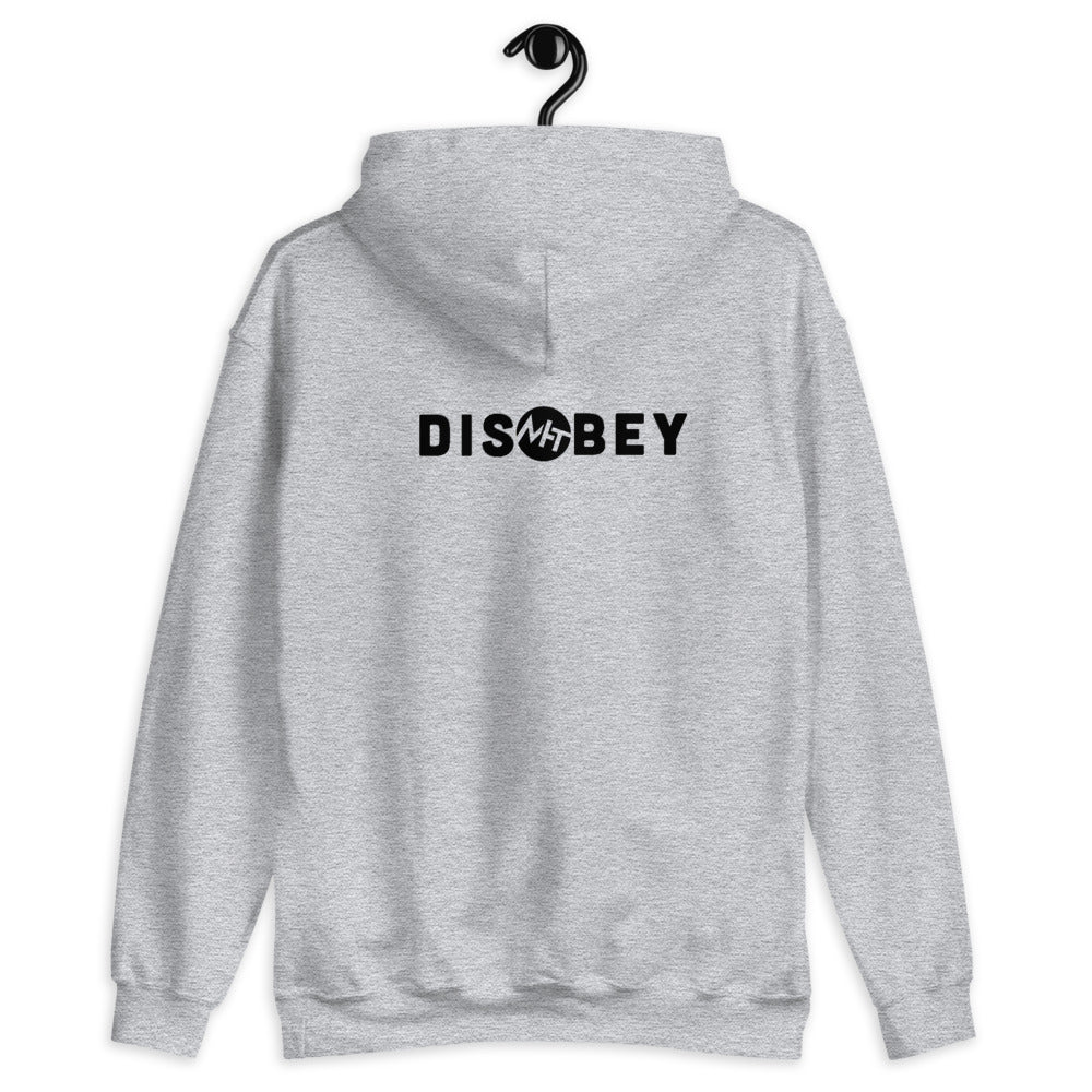 Disobey - Unisex Hoodie (black text) by DarkByteGear