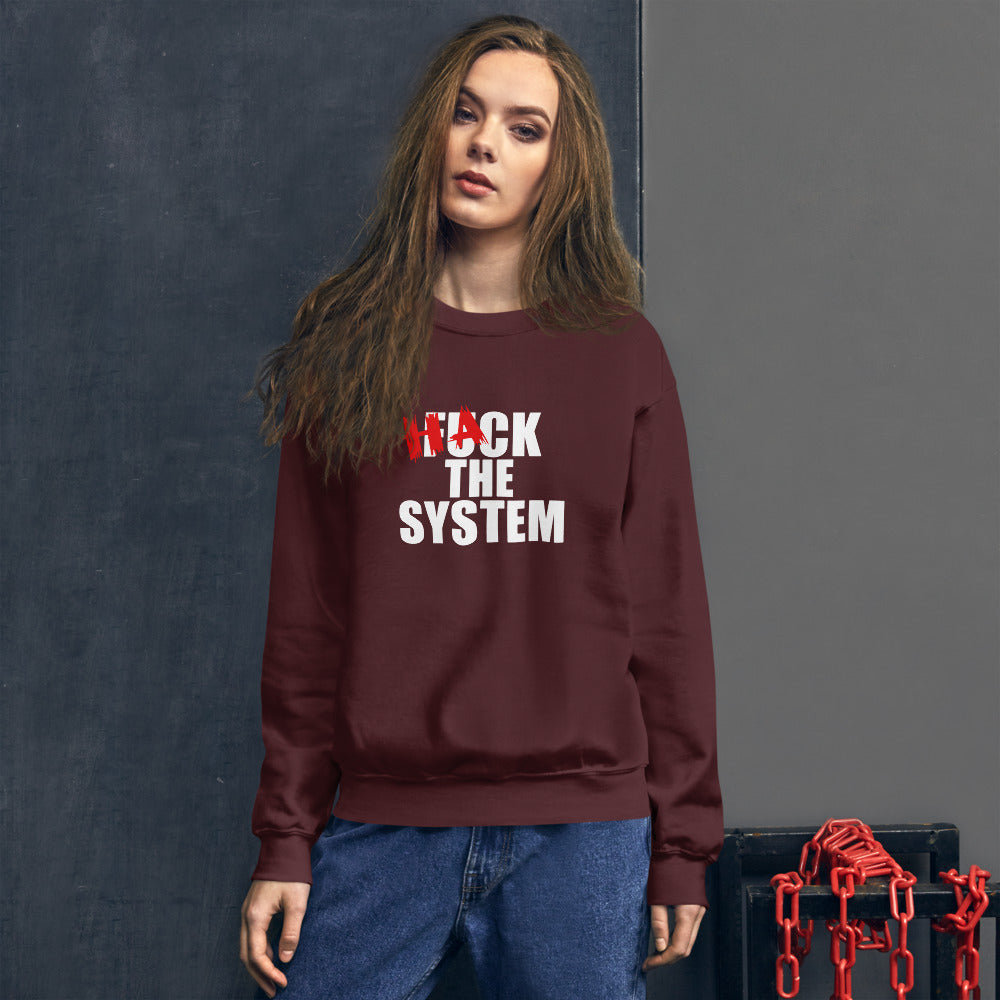 Hack the system - Unisex Sweatshirt by DarkByteGear