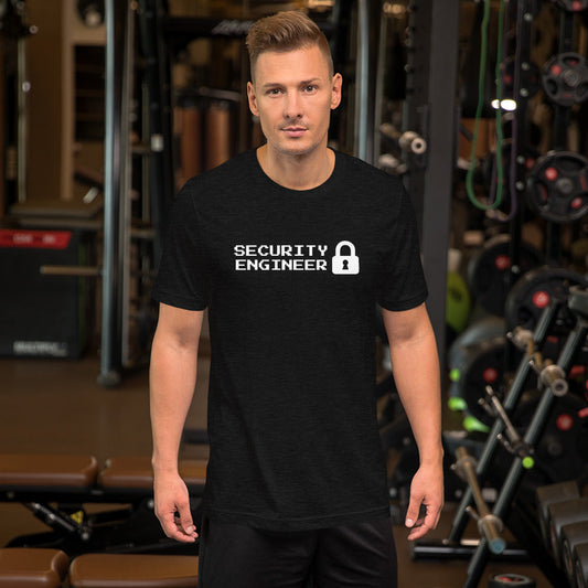 Security engineer - Short-Sleeve Unisex T-Shirt (white text) by DarkByteGear
