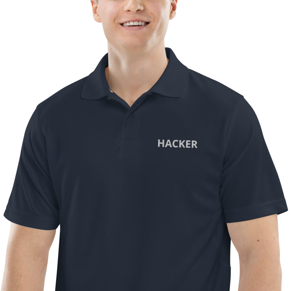 Hacker - Men's Champion performance polo by DarkByteGear