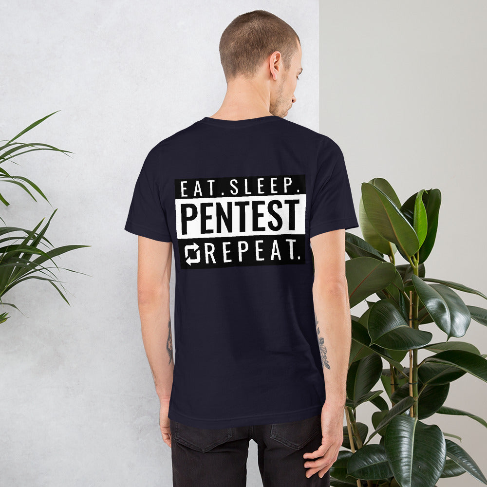 Eat sleep pentest repeat - Short-Sleeve Unisex T-Shirt by DarkByteGear