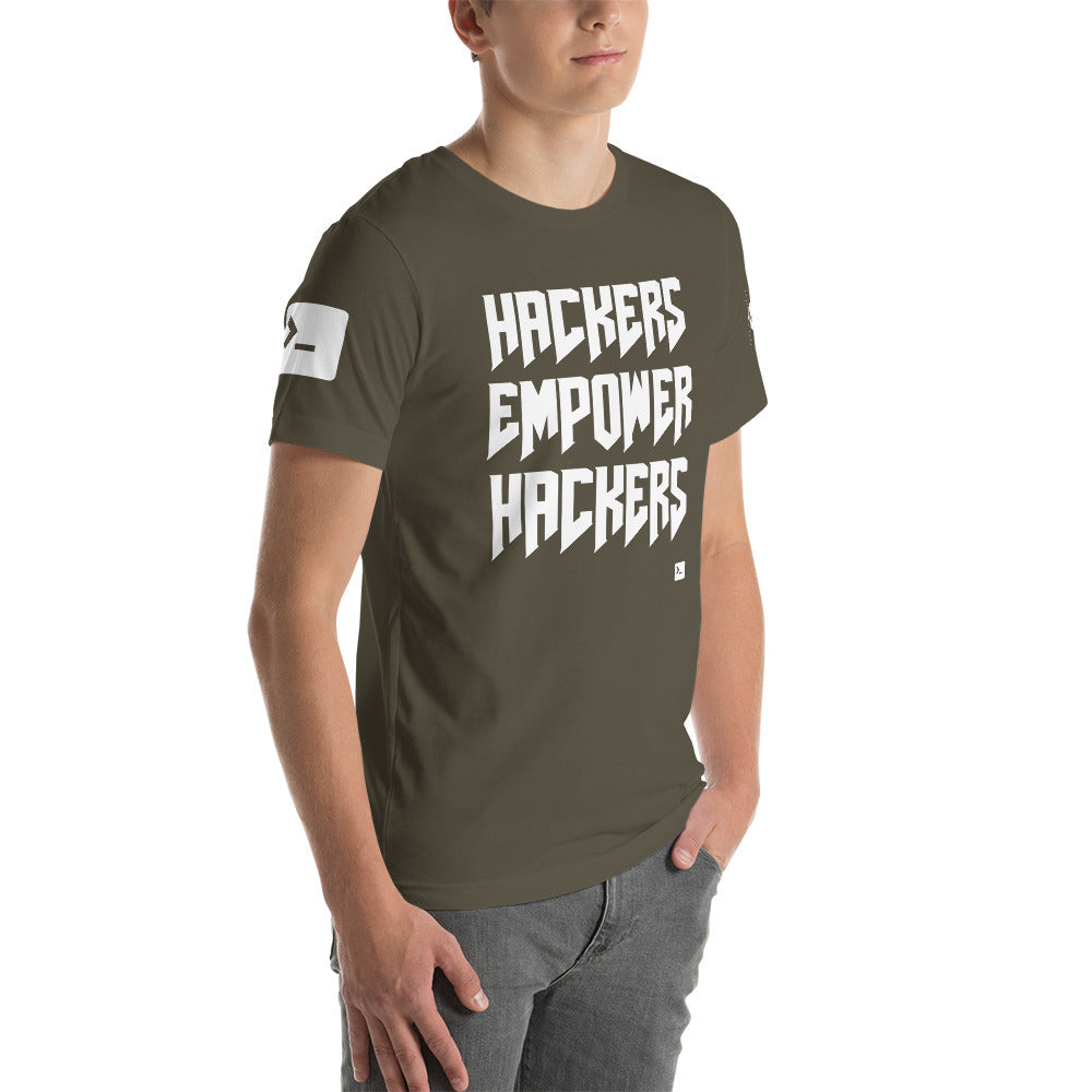 Hackers empower hackers - Short-Sleeve Unisex T-Shirt by DarkByteGear