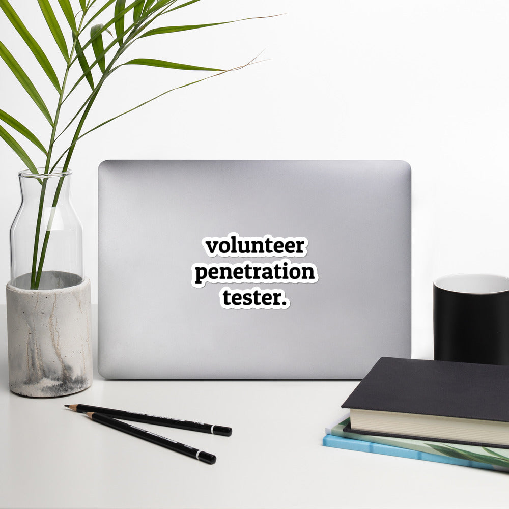 Volunteer penetration tester - Bubble-free stickers by DarkByteGear