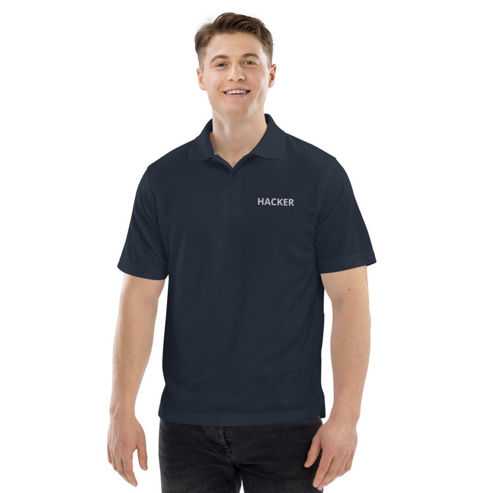 Hacker - Men's Champion performance polo by DarkByteGear