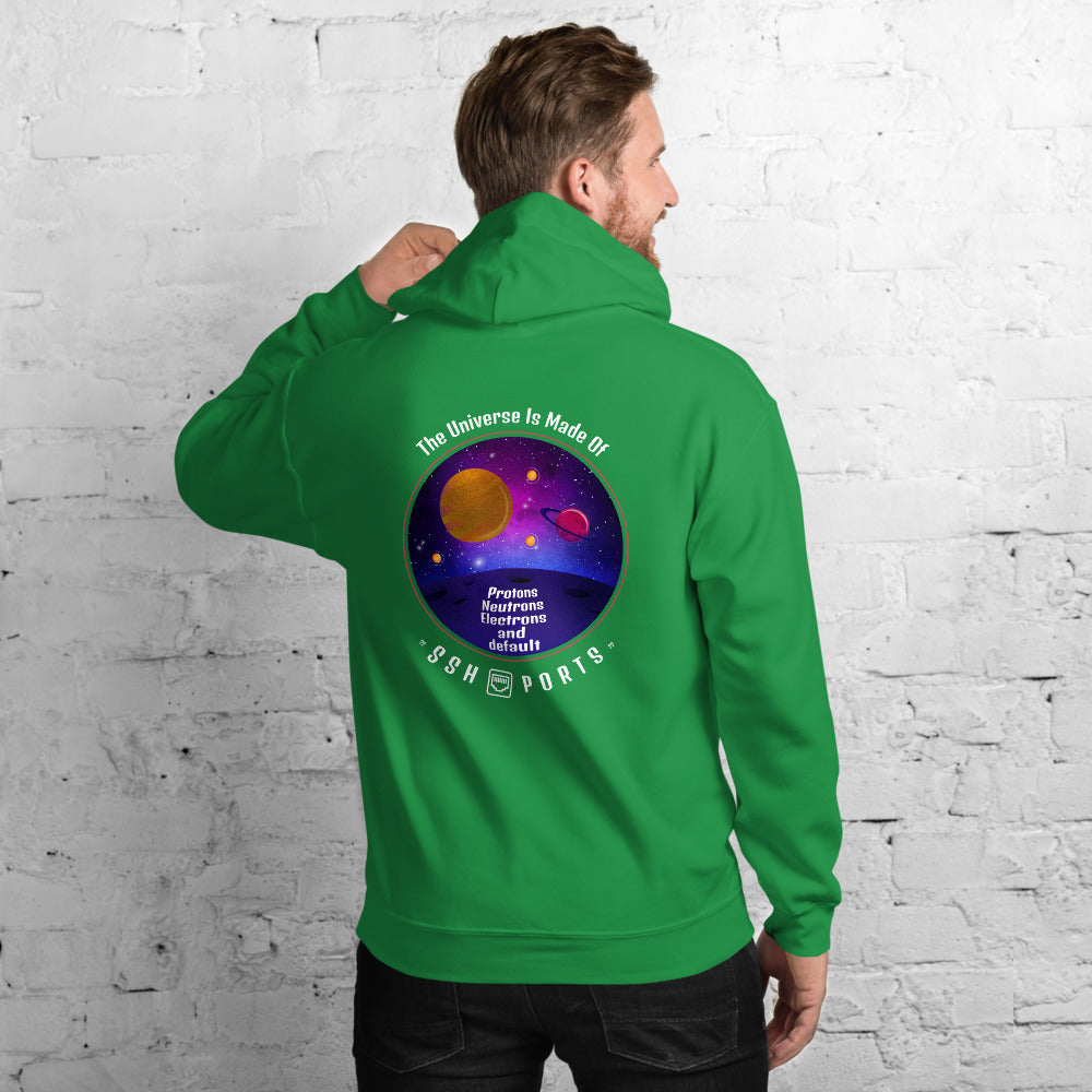 The Universe Is Made Of Default SSH Ports - Unisex Hoodie by DarkByteGear