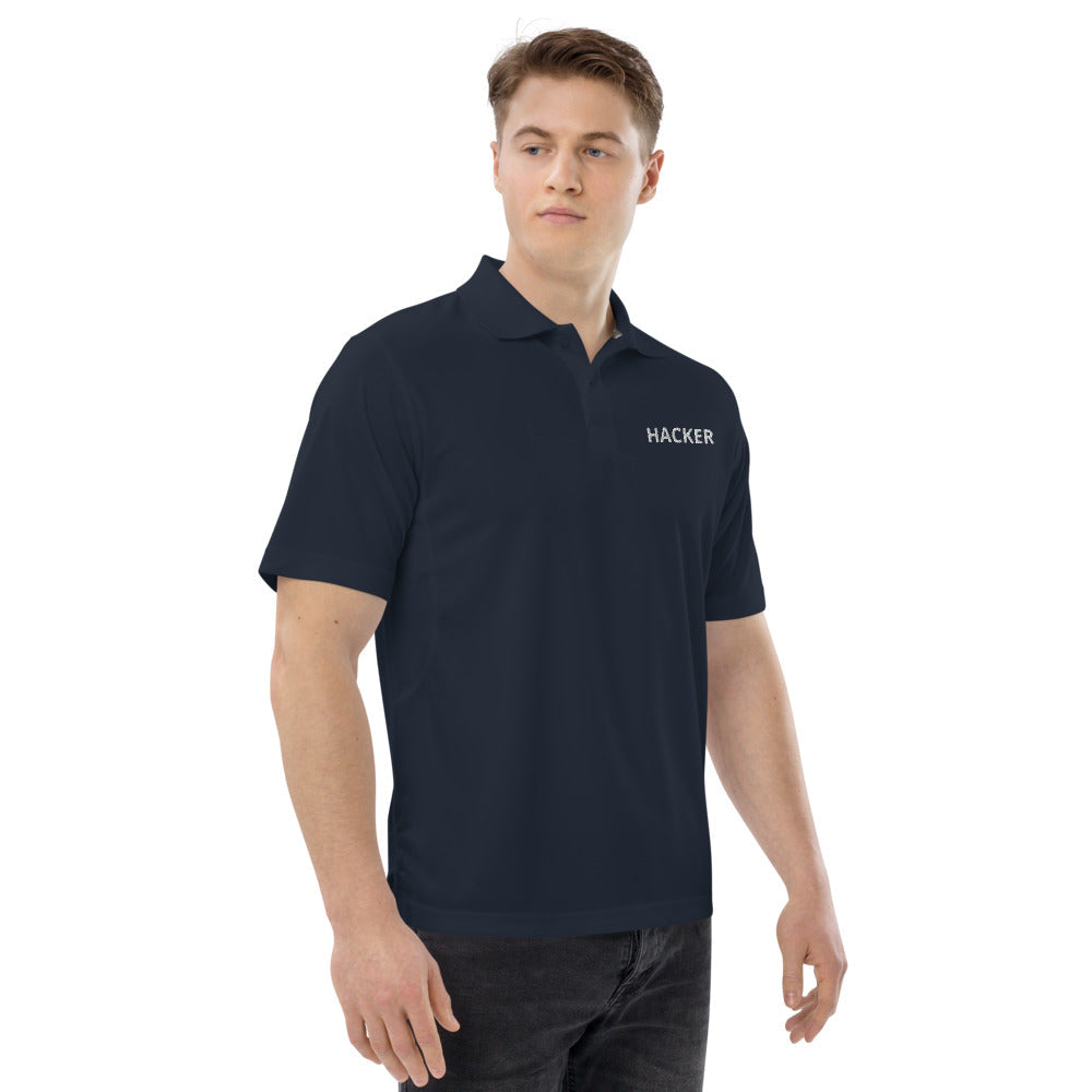 Hacker - Men's Champion performance polo by DarkByteGear