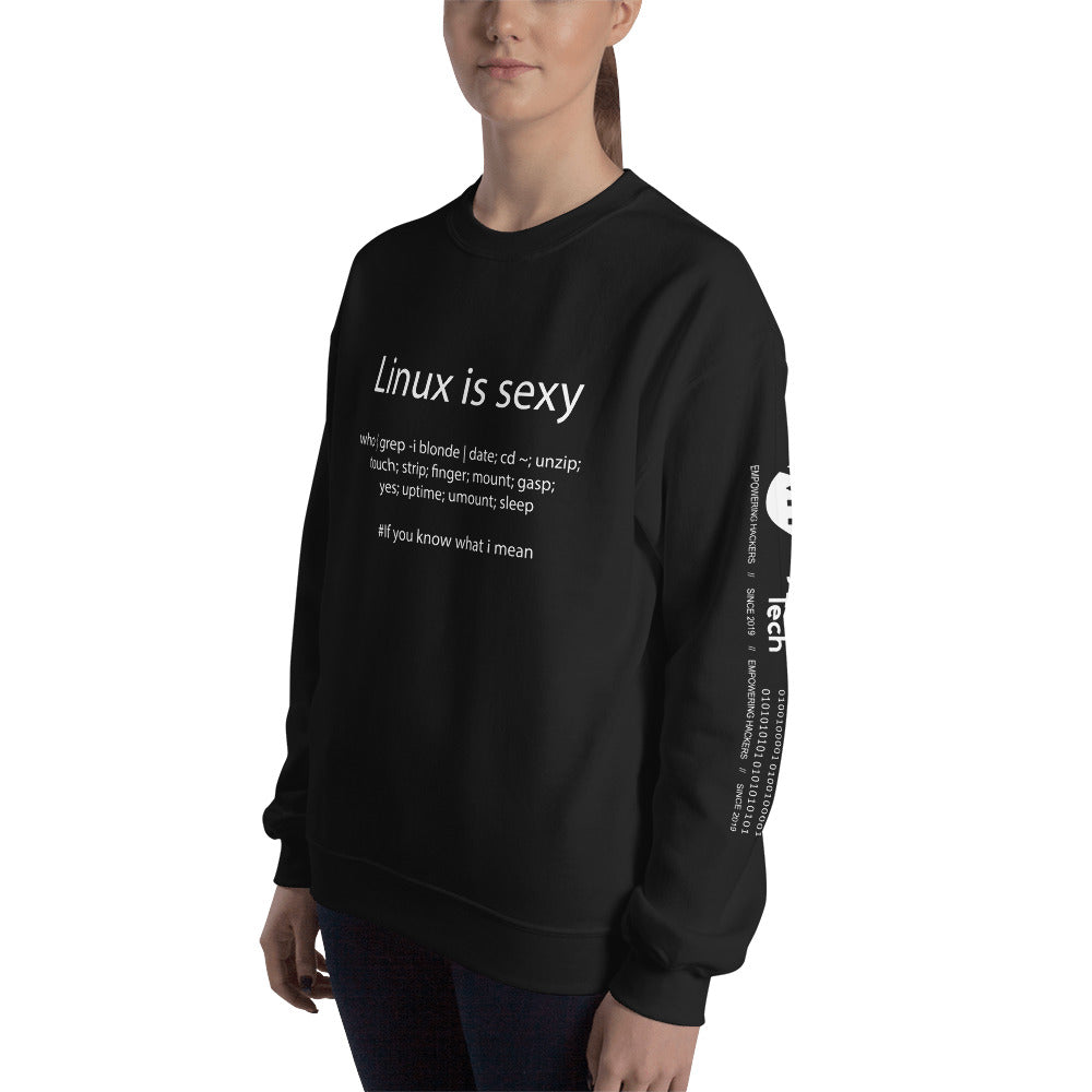 Linux is sexy - Unisex Sweatshirt (all side prints) by DarkByteGear