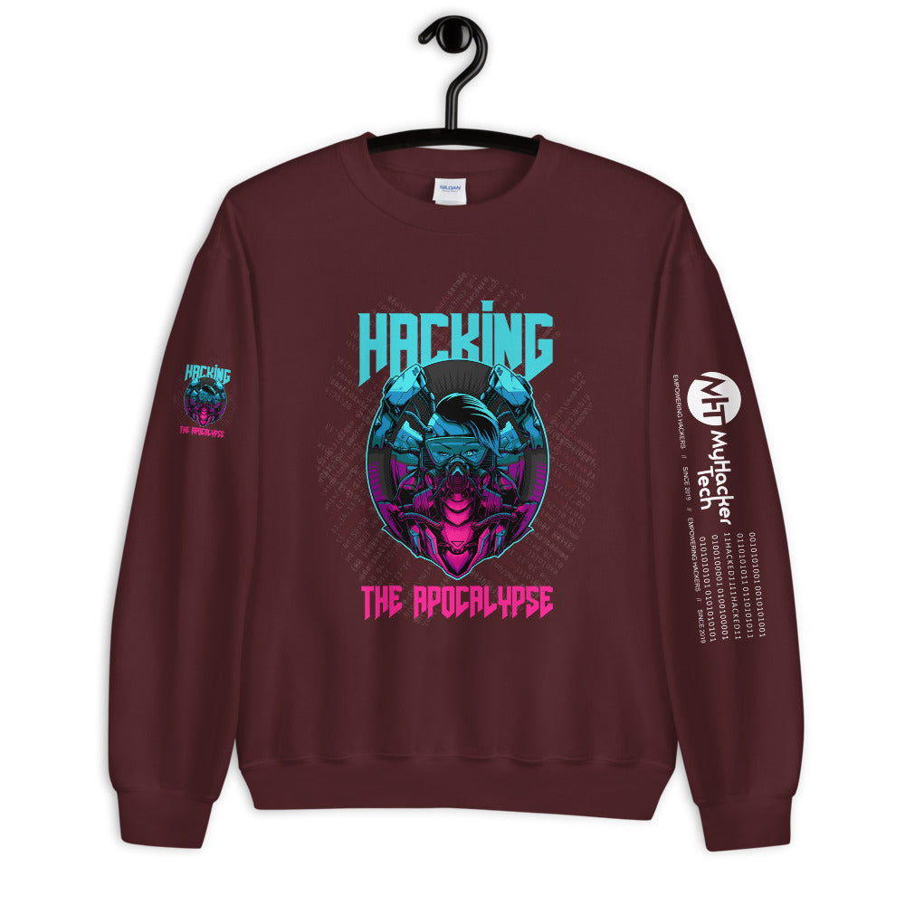Hacking the apocalypse v2 - Unisex Sweatshirt by DarkByteGear