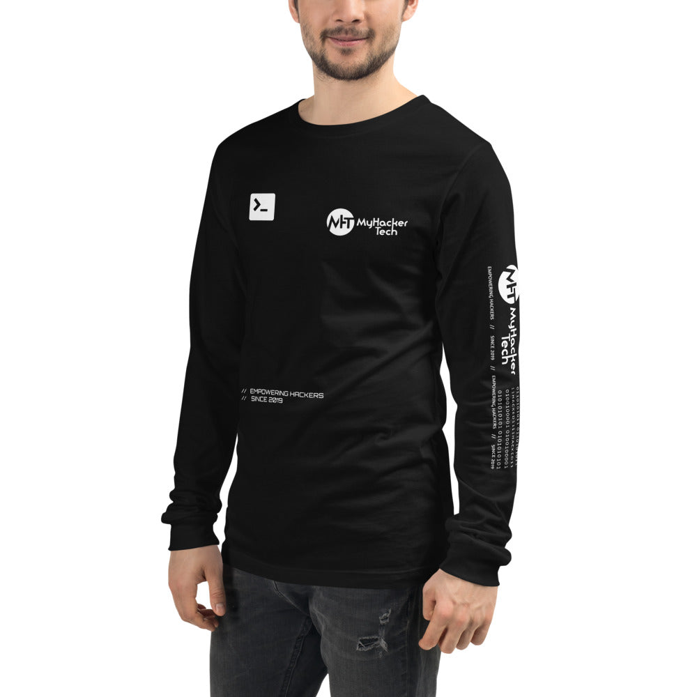Empowering hackers - Unisex Long Sleeve Tee by DarkByteGear