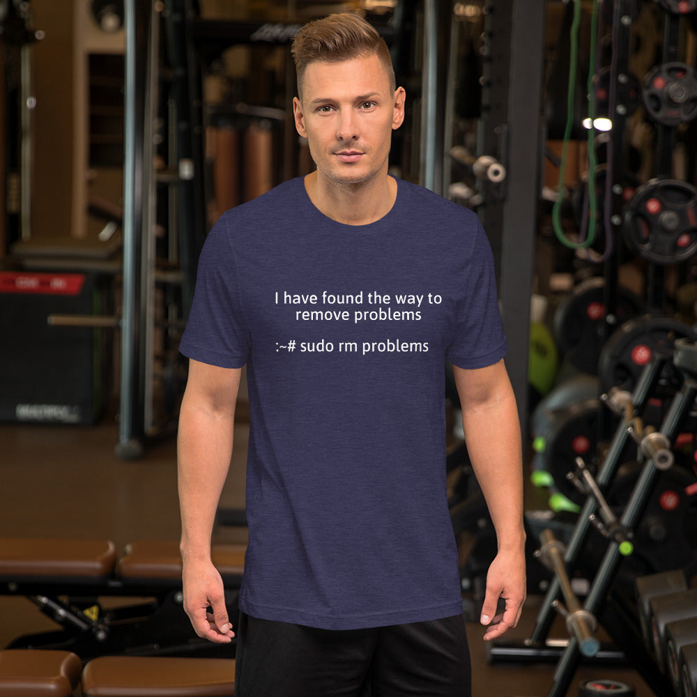 I have found the way to remove problems - Short-Sleeve Unisex T-Shirt (White text) by DarkByteGear