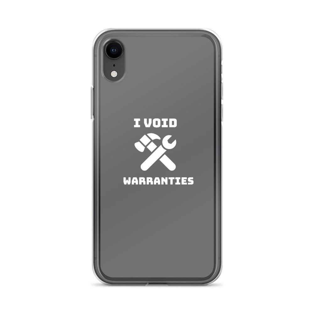 I void warranties - iPhone Case (grey) by DarkByteGear