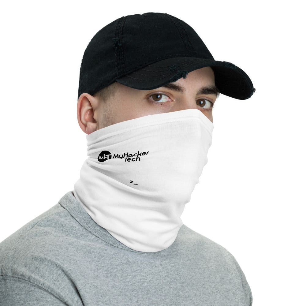 MyHakcerTech - Neck Gaiter (black text) by DarkByteGear