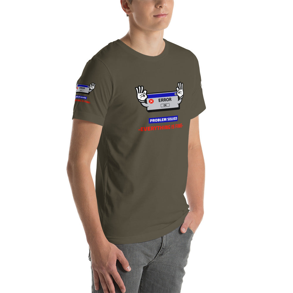 Problem solved - Short-Sleeve Unisex T-Shirt by DarkByteGear
