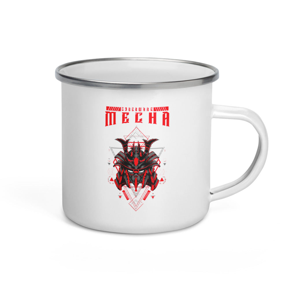CyberWare Mecha - Enamel Mug by DarkByteGear