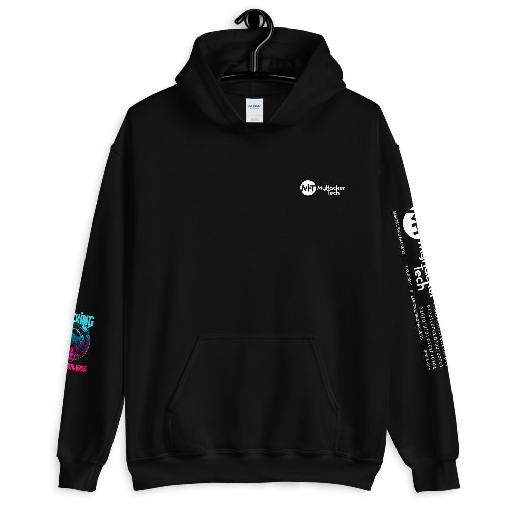 Hacking the apocalypse v1 - Unisex Hoodie (with all sides design) by DarkByteGear