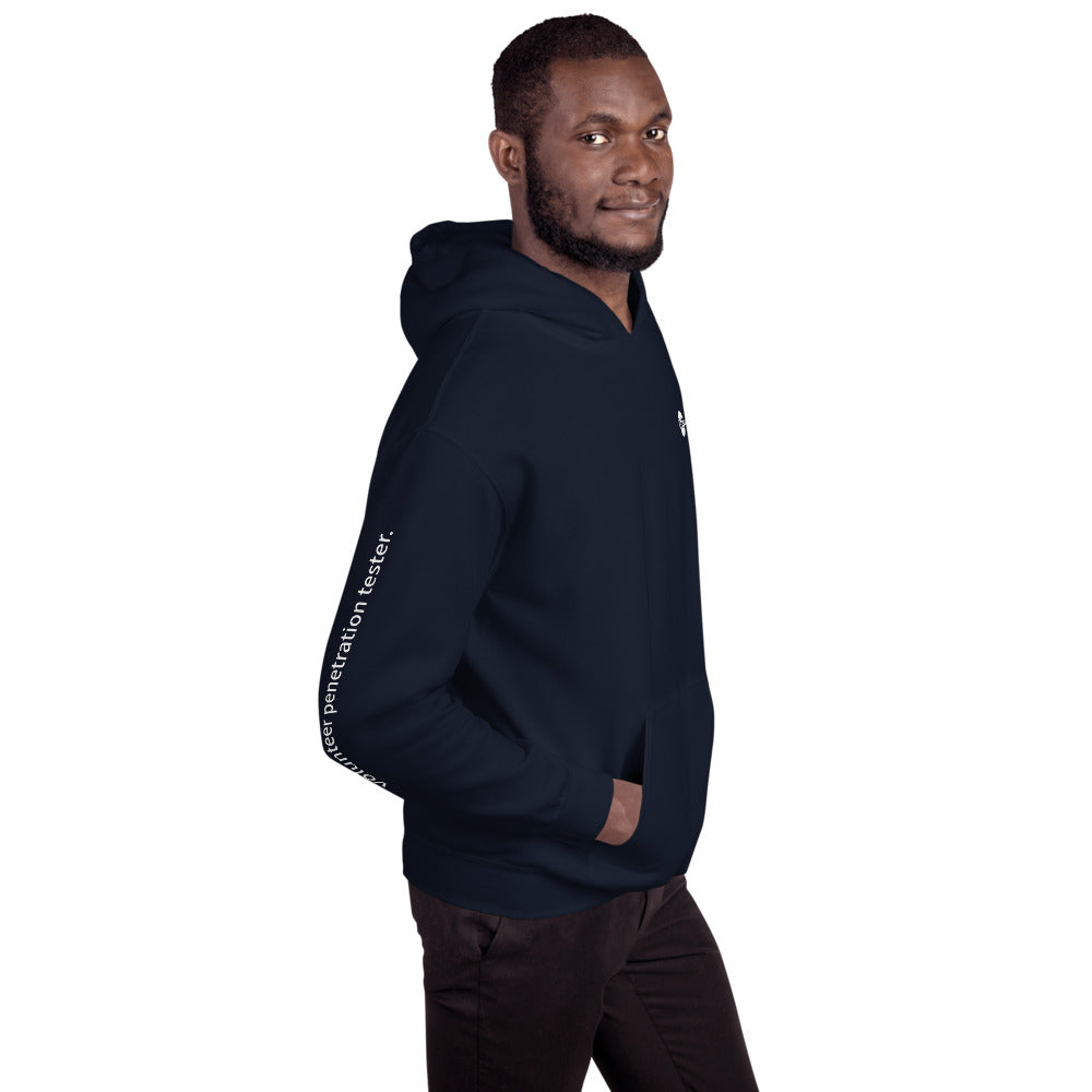 volunteer penetration tester - Unisex Hoodie (with all sides designs) by DarkByteGear