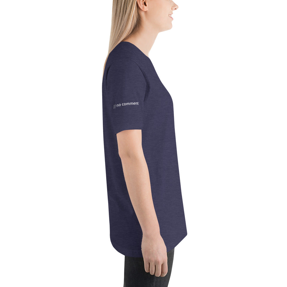 // no comment - Short-Sleeve Unisex T-Shirt (with all sides design) by DarkByteGear