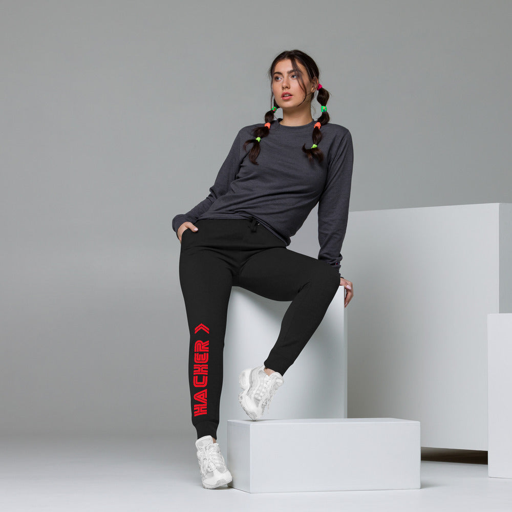 Hacker v3 - Unisex Skinny Joggers by DarkByteGear