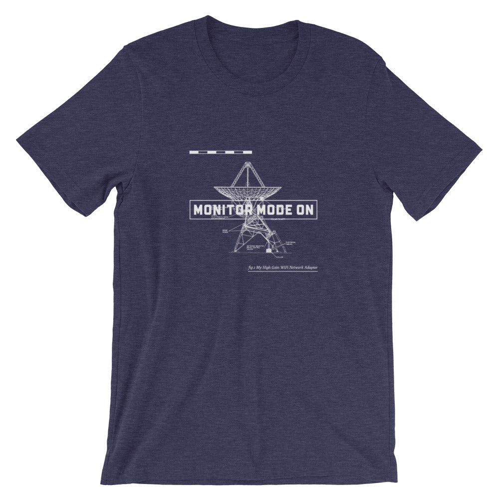 Monitor mode ON - Short-Sleeve Unisex T-Shirt by DarkByteGear