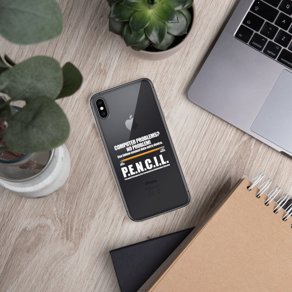 P.E.N.C.I.L. - iPhone Case (white text) by DarkByteGear