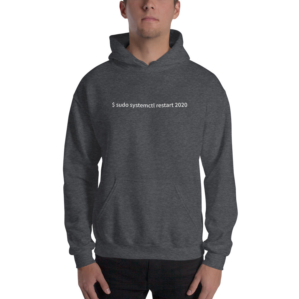 $ sudo systemctl restart 2020 - Unisex Hoodie by DarkByteGear