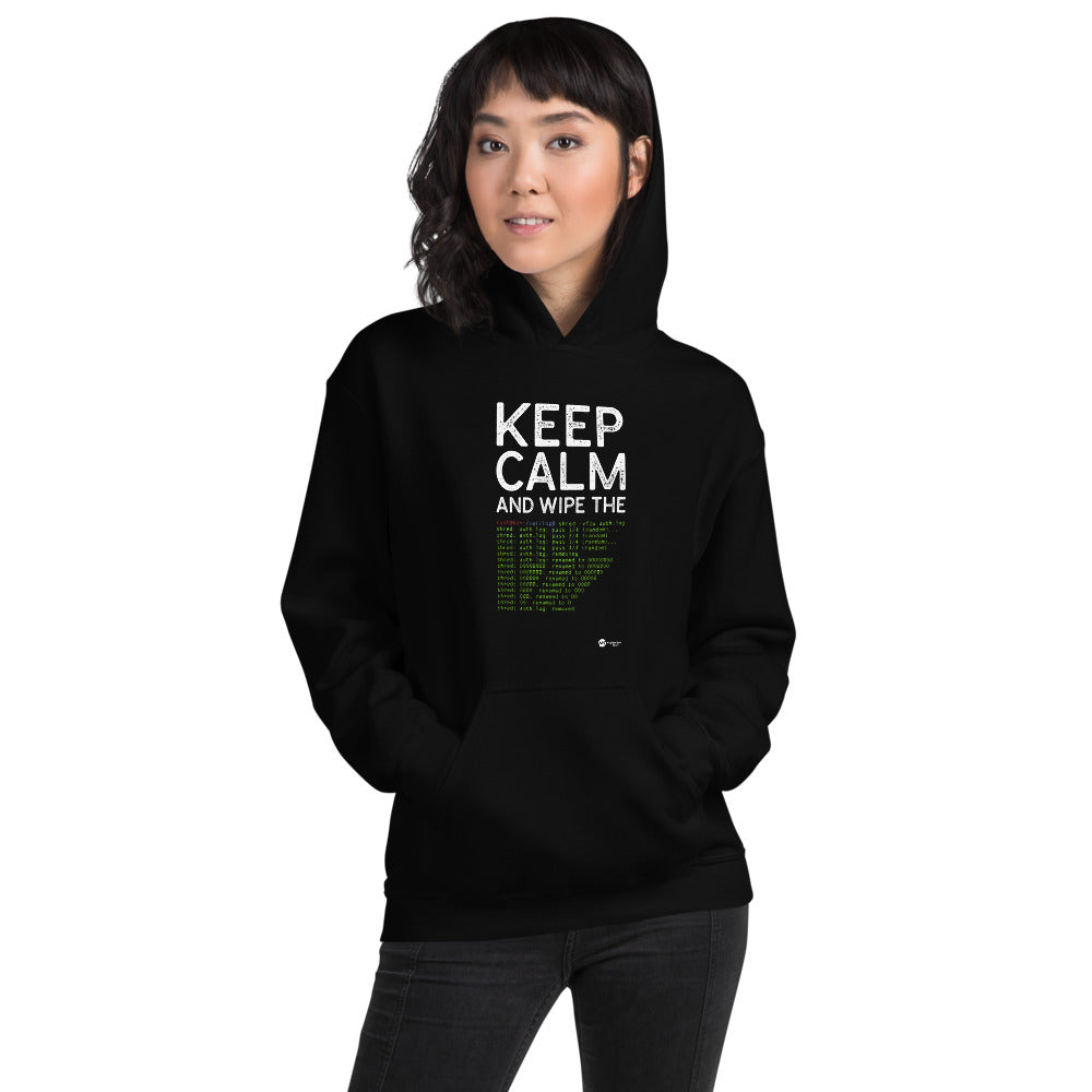 Keep Calm and wipe the logs - Unisex Hoodie by DarkByteGear