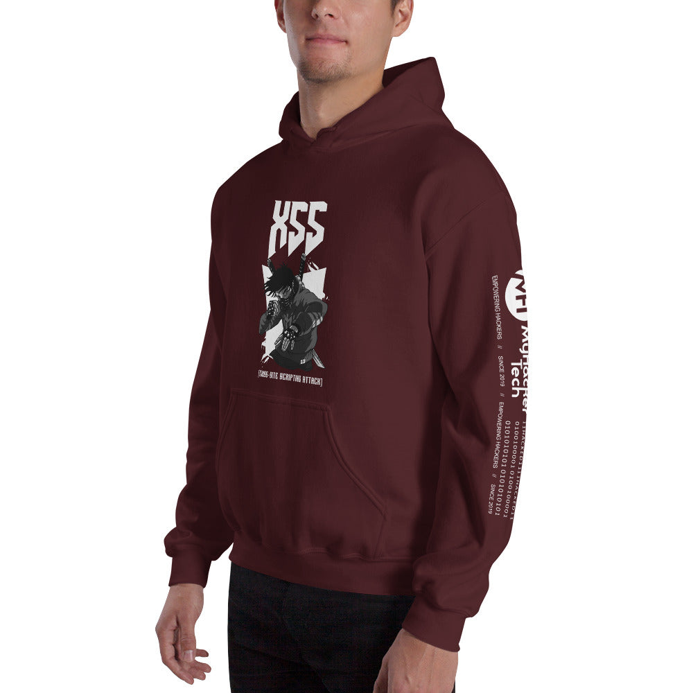 XSS cross-site scripting attack - Unisex Hoodie by DarkByteGear