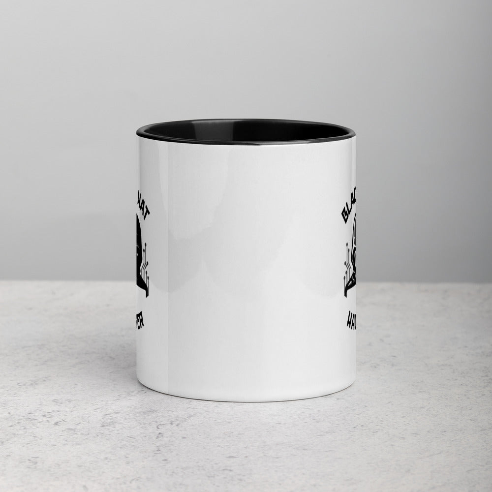 Black Hat Hacker - Mug with Color Inside by DarkByteGear