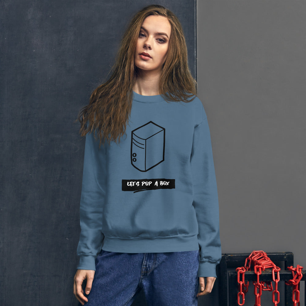 Let's pop a box - Unisex Sweatshirt by DarkByteGear