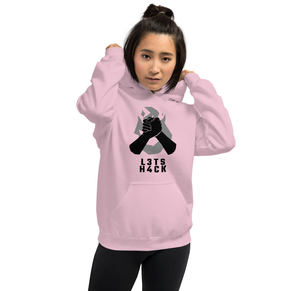 L3ts H4ck - Unisex Hoodie (black text) by DarkByteGear
