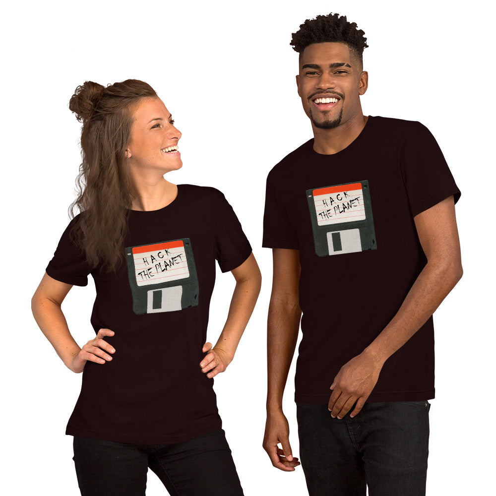 Hack the planet - Short-Sleeve Unisex T-Shirt by DarkByteGear